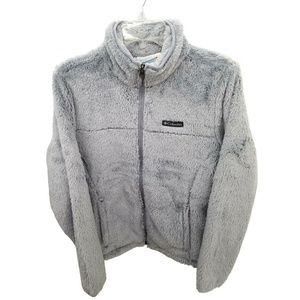 Columbia Jackets & Coats - Columbia Cloudy Day Gray Fleece Zip Jacket Columbia Jackets & Coats - Columbia Cloudy Day Gray Fleece Zip Jacket